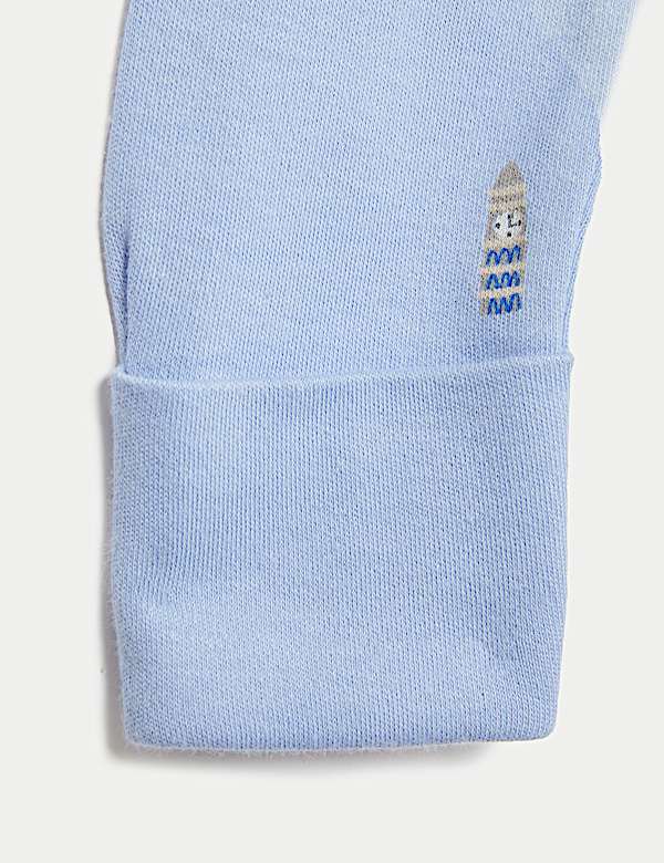 3pk Pure Cotton London Sleepsuits (6½lbs-3 Yrs)