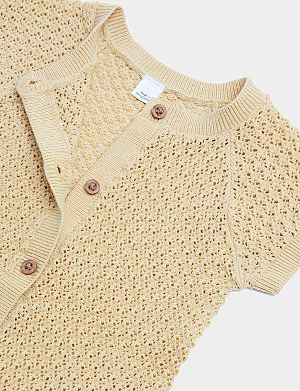 Pure Cotton Unisex Knitted Romper (7lbs-2 Yrs)