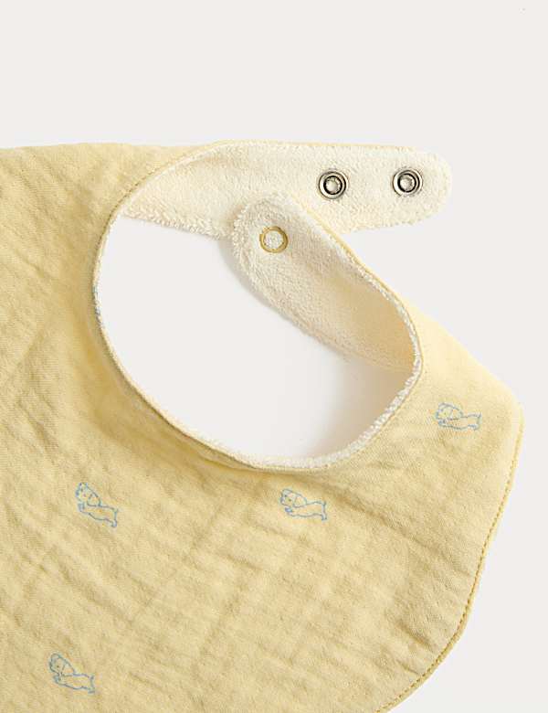 3 Pack Pure Cotton Dribble Bibs
