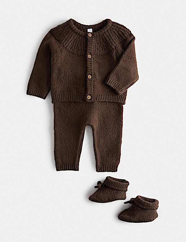 3d&iacute;ln&yacute; pleten&yacute; outfit s cap&aacute;čky (3,2 kg &ndash; 12 měs&iacute;ců) - CZ