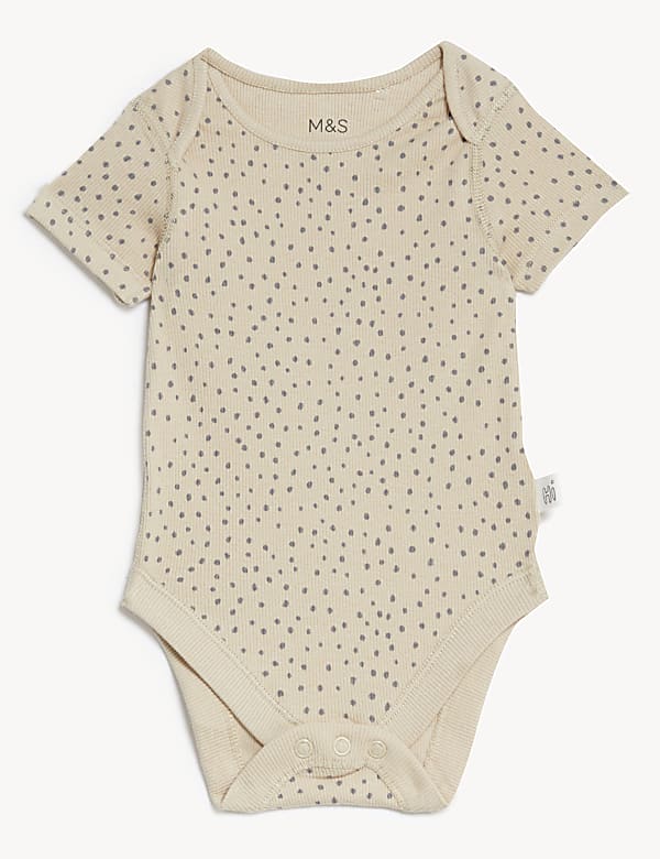 3pk Cotton Rich Printed Bodysuits (6 1/2 lbs-3 Yrs)