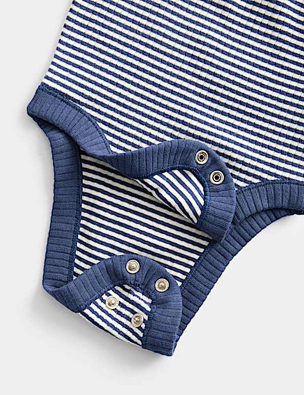 Pack de 5 bodis de cuerpo entero de manga larga de algodón (3 kg-3 años) - ES