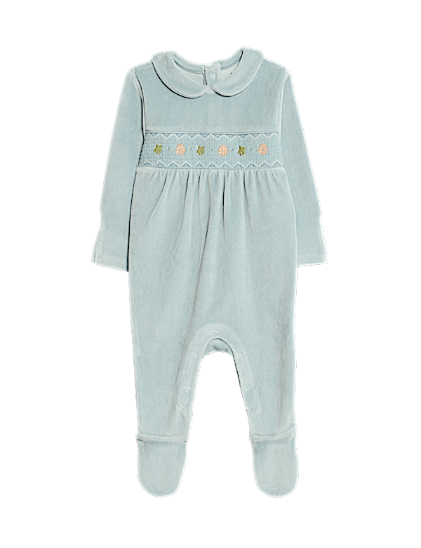 GF B Smocked Velour PFTSS