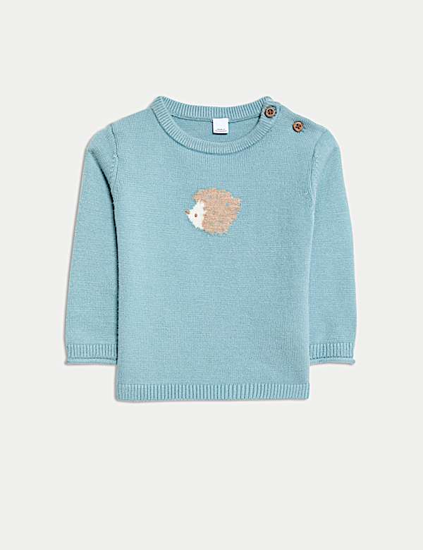 2pc Knitted Hedgehog Outfit (0-12 Mths)