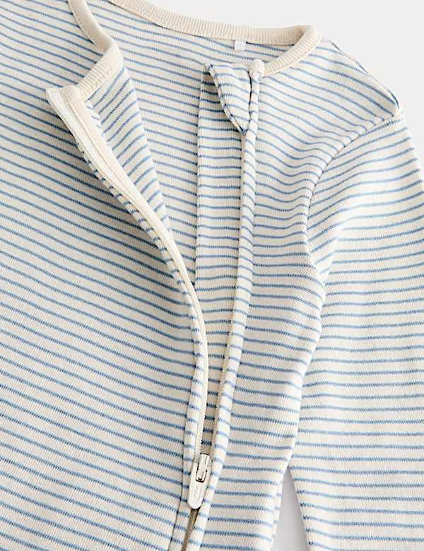 3pk Stripe Sleepsuits (6½lbs-3 Yrs)
