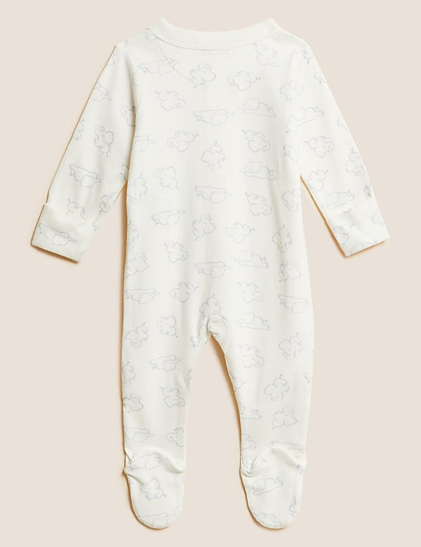 3pk Pure Cotton Sleepsuits