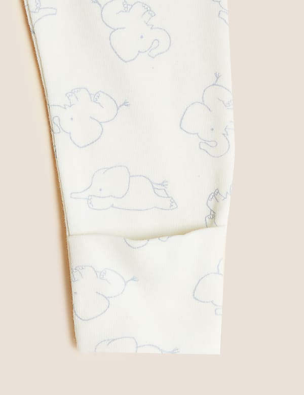 3pk Pure Cotton Sleepsuits
