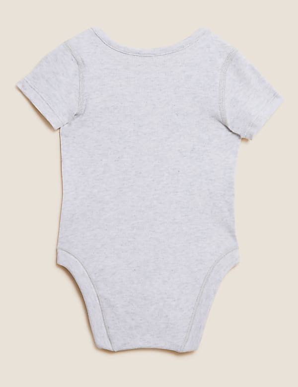 3pk Pure Cotton Animal Bodysuits (6½lbs - 3 Yrs)
