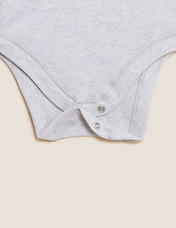 3pk Pure Cotton Animal Bodysuits (6½lbs - 3 Yrs)