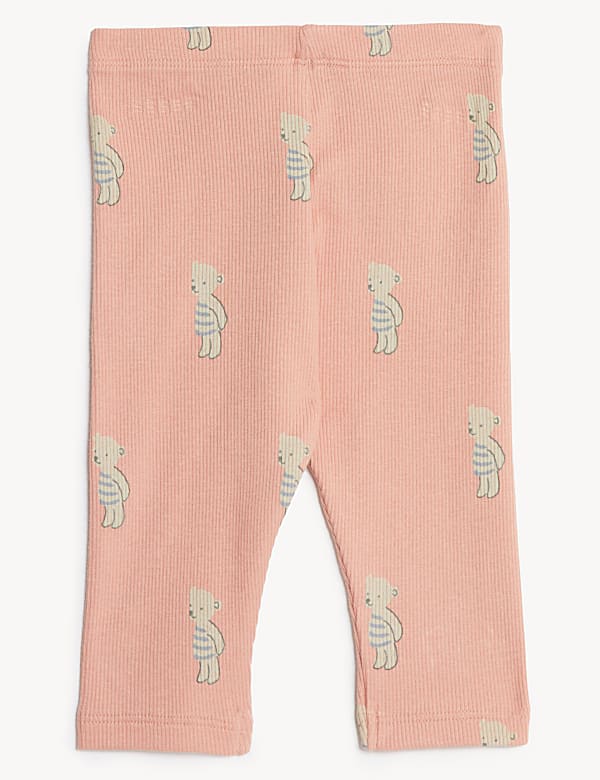 Cotton Rich Bear Leggings (7lbs -1 Yr)