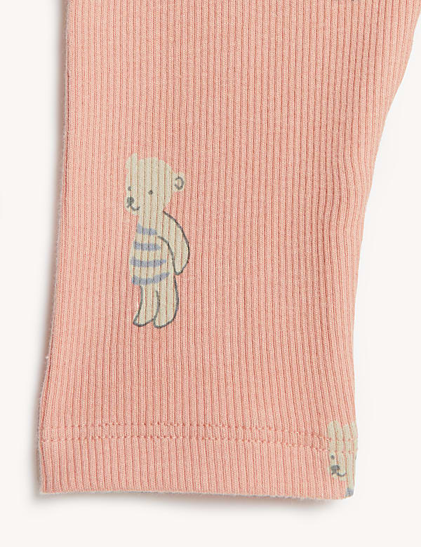 Cotton Rich Bear Leggings (7lbs -1 Yr)