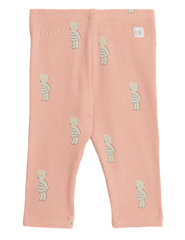 Cotton Rich Bear Leggings (7lbs -1 Yr)