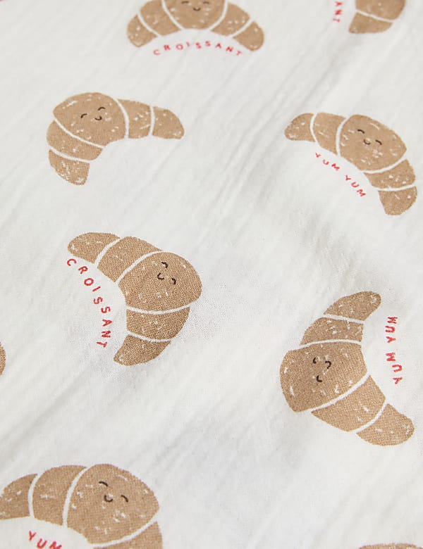 3pk Pure Cotton Croissant Muslins - NL