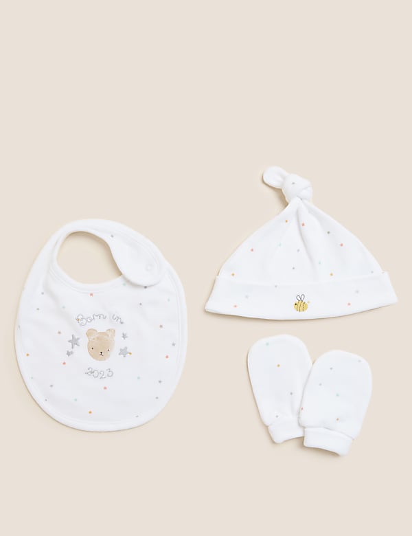 3pc Cotton Rich Born In 2023 Starter Set - RS