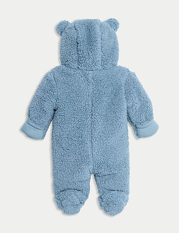 Borg Hooded Pramsuit (0-1 Yrs) - DK