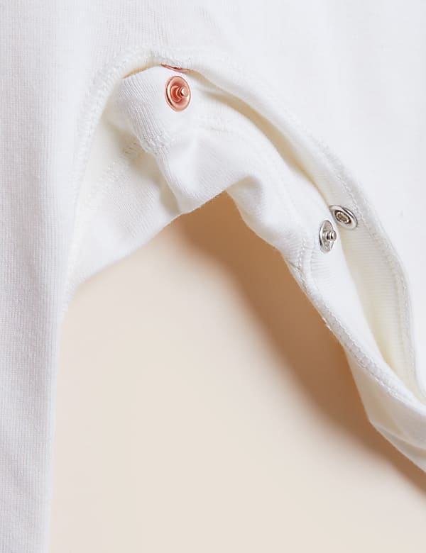 Adaptive Pure Cotton Happy Slogan Sleepsuit