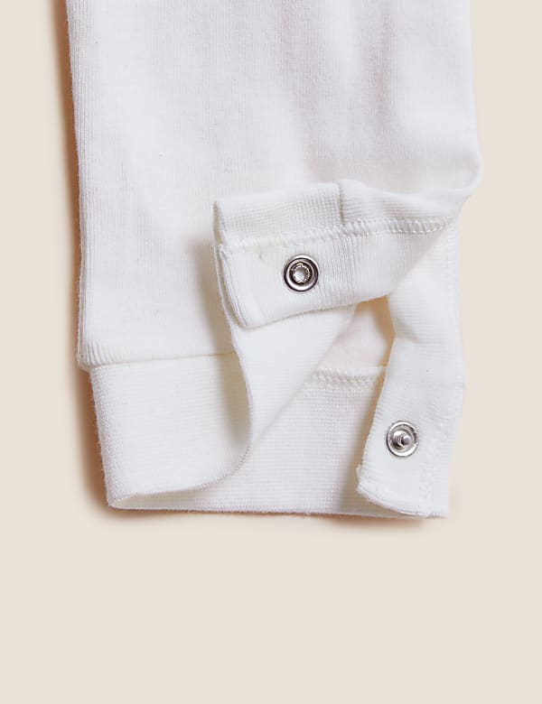Adaptive Pure Cotton Happy Slogan Sleepsuit