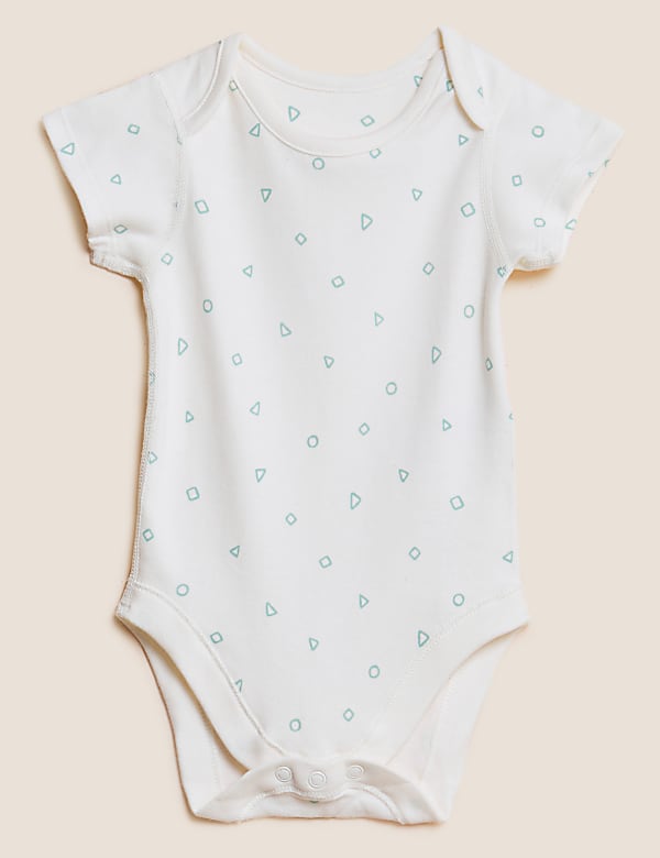 7pk Pure Cotton Printed Bodysuits (0-3 Yrs)