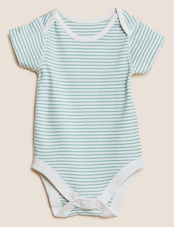 7pk Pure Cotton Printed Bodysuits (0-3 Yrs)