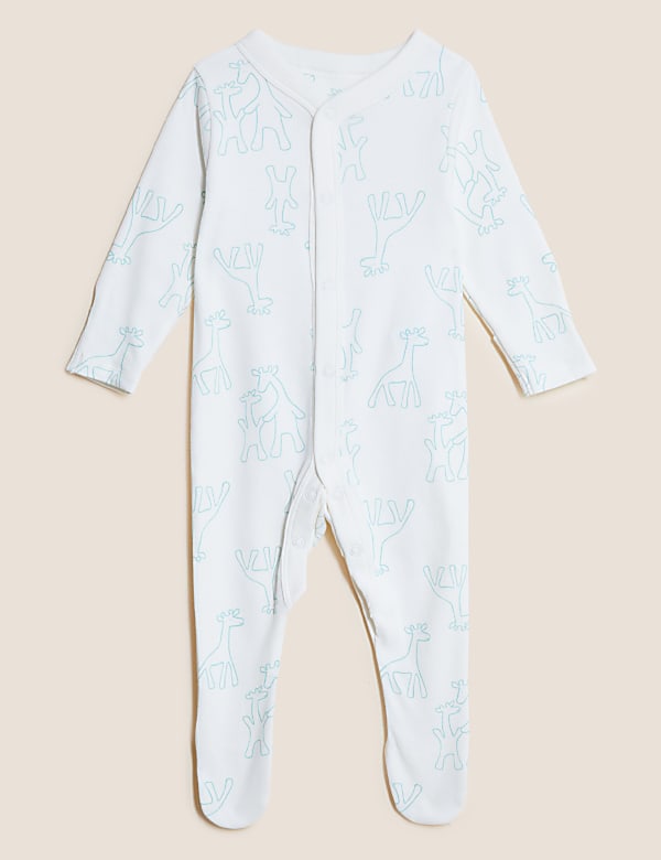 3pk Pure Cotton Printed Sleepsuits (5lbs-3 Yrs)