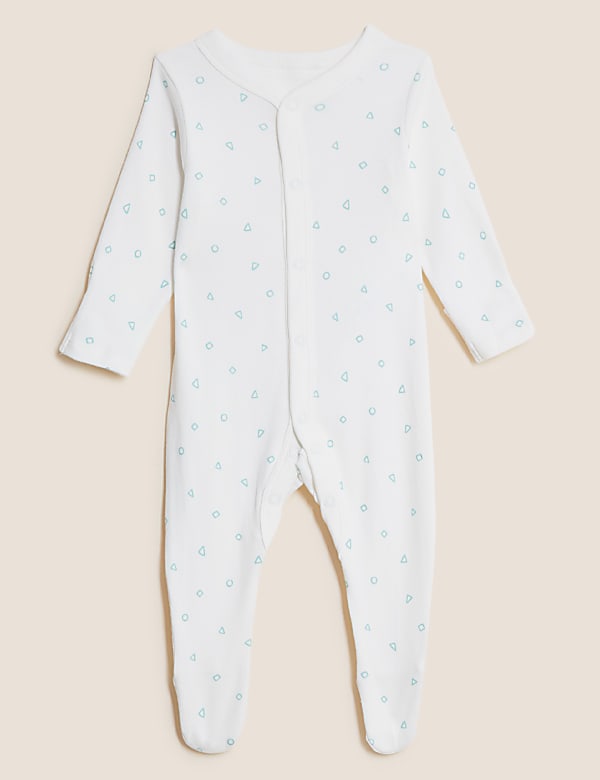 3pk Pure Cotton Printed Sleepsuits (5lbs-3 Yrs)