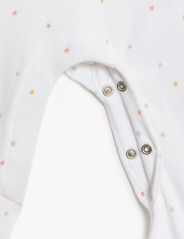Pure Cotton Born In 2023 Star Sleepsuit