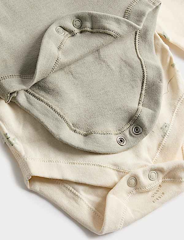 Lot de 7 bodys 100 % coton imprim&eacute; grenouille (jusqu'au 3 ans) - CH