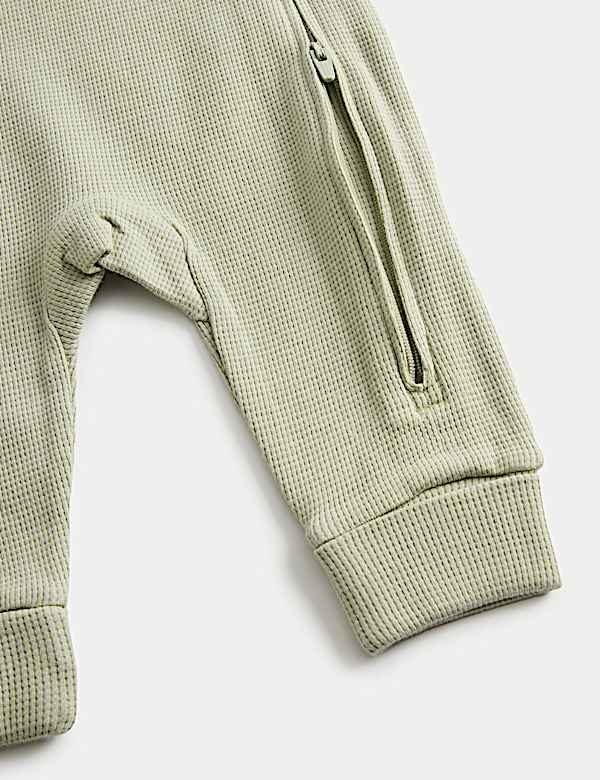 Śpioszki 100% bawełny o splocie waflowym (3 kg &ndash; 3 lata), 3 pary - PL