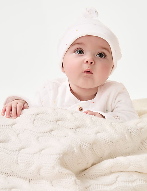 2pc Cotton Rich Quilted Stars Outfit (7lbs-1 Yrs) - ID