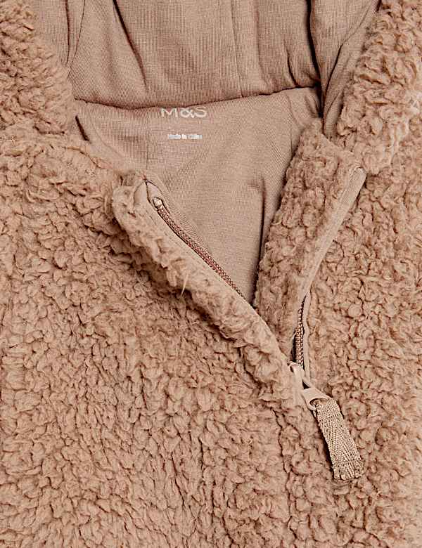 Borg Zip Pramsuit (0-12 Mths)