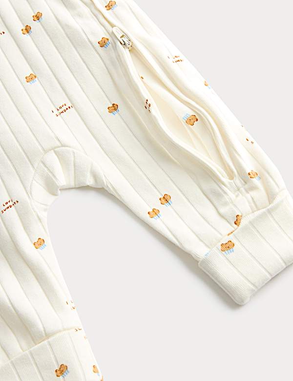 3 Pack Unisex Cotton Rich Baking Print Sleepsuits (0-3 Years) - JO