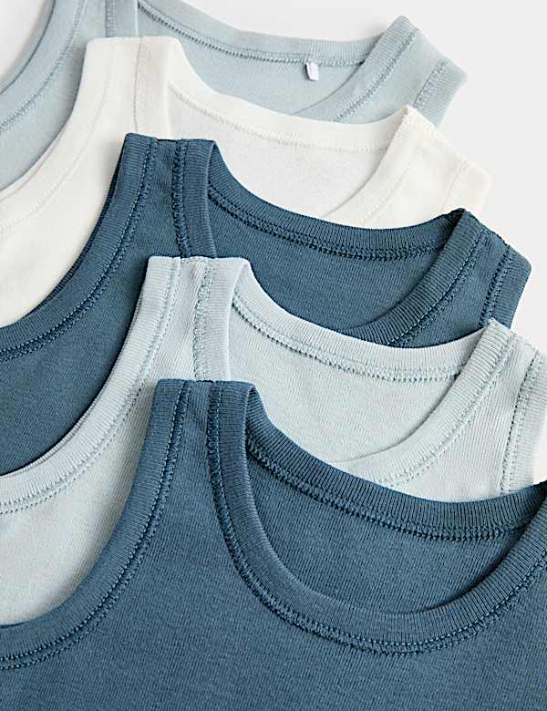 5 Pack Pure Cotton Bodysuits (7lbs - 3 Yrs) - RS