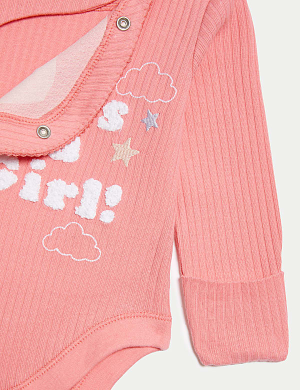 Pure Cotton It's a Girl Bodysuit (0-3 Mths)