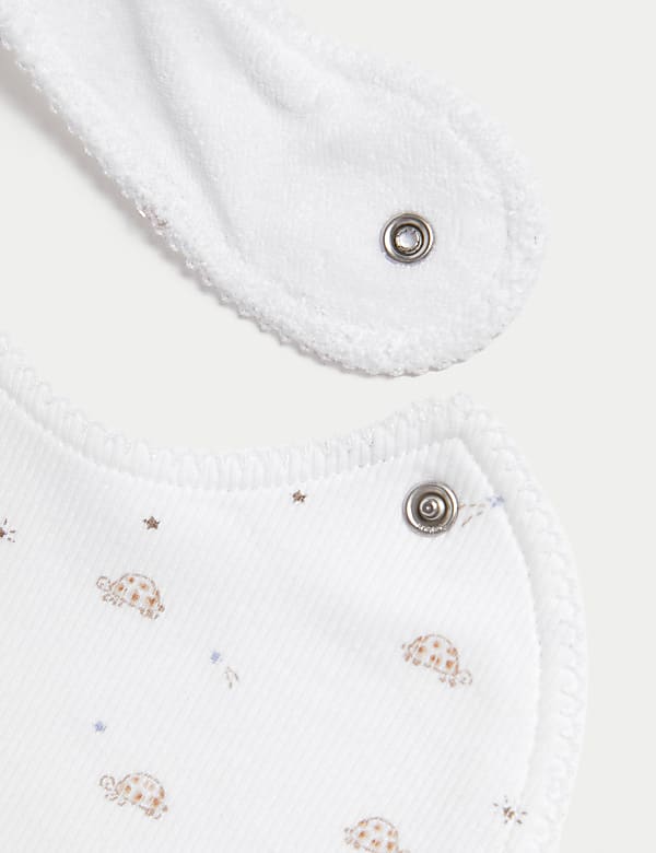 3pk Cotton Rich Slogan Bibs (0-3 Mths) - JP