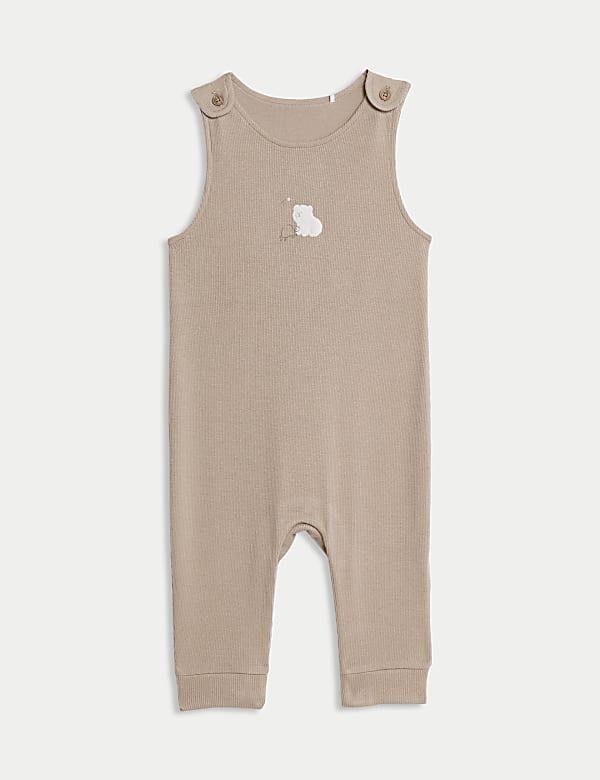 2pc Pure Cotton Dungaree Outfit (0-12 Mths) - EE