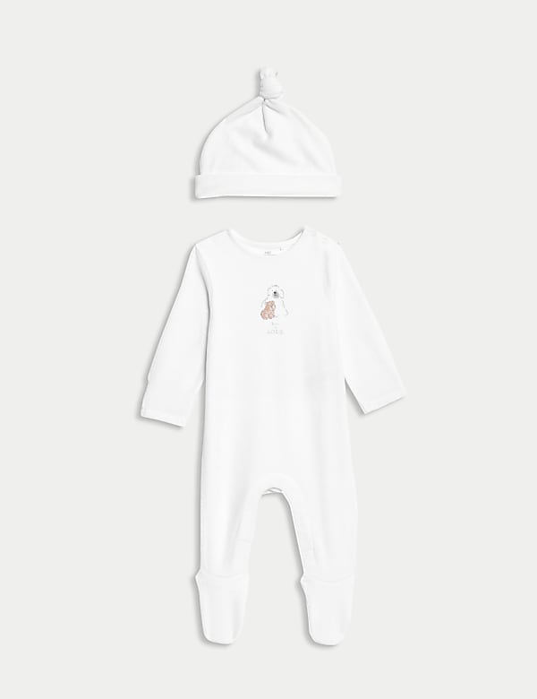 2er-Pack Outfit mit hohem Baumwollanteil und „Born in 2025“-Schriftzug, (0–6 M.) - DE