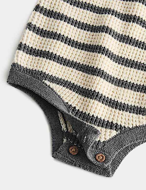 Little Monster Knitted Romper (7lbs-1 Yrs)