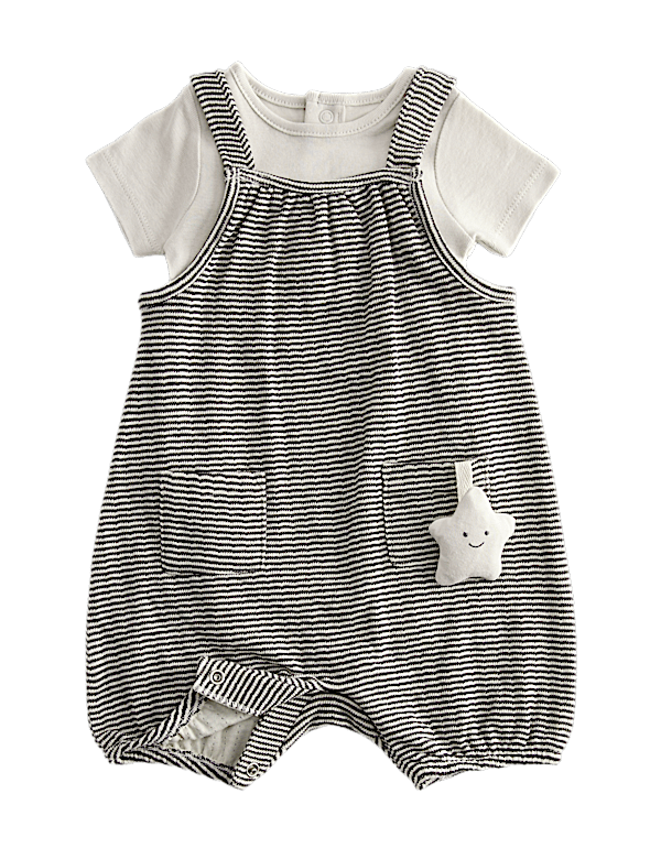 Pure Cotton Dungaree Outfit (7lbs-1 Yrs)