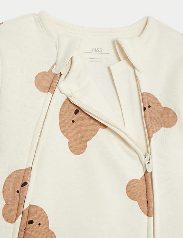 Pure Cotton Striped 2.5 Tog Sleepsuit (0-3 Yrs)