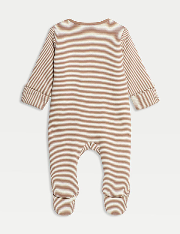 Pure Cotton Striped 2.5 Tog Sleepsuit (0-3 Yrs)