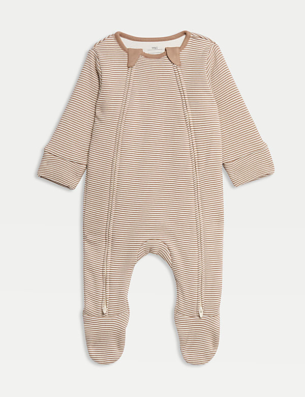 Gigoteuse 100 % coton à rayures, indice de chaleur de 2,5 (jusqu’au 3 ans) - LU