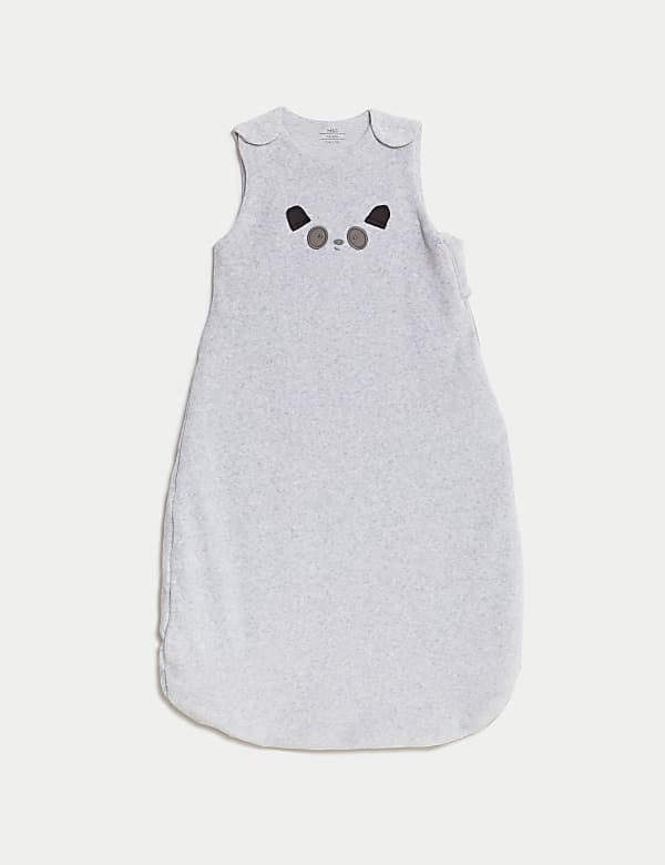Pure Cotton Bear Face 2.5 Tog Sleeping Bag (0-3 Yrs) - GR