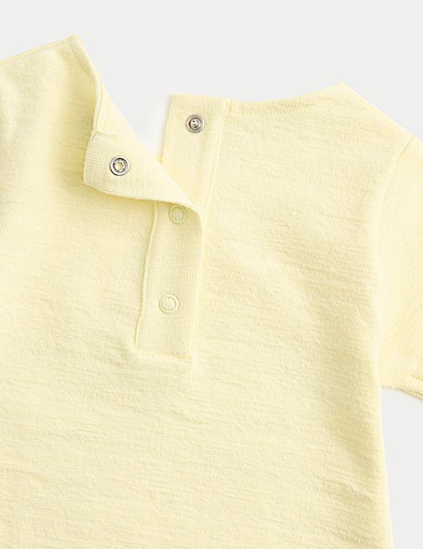 Pure Cotton Unisex Popcorn Print Romper (0-24 Mths)