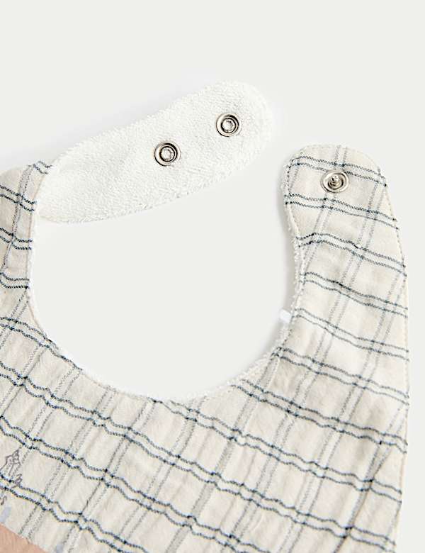 3 Pack Pure Cotton Dribble Bibs