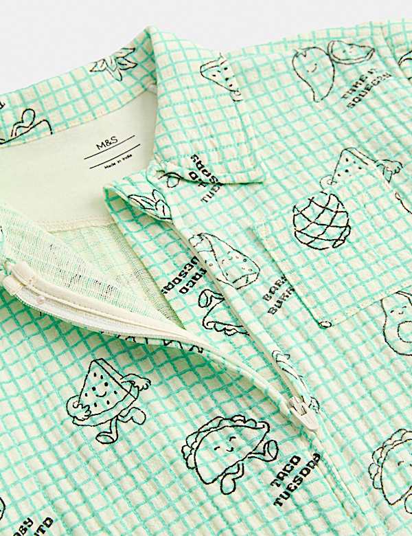 Woven Check Taco Time All in One (0-24 Mths) - AL