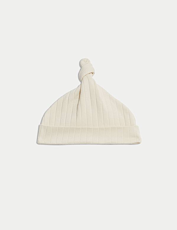 Ensemble 3 pi&egrave;ces en coton body et chapeau (3,2 kg-12 mois) - FR