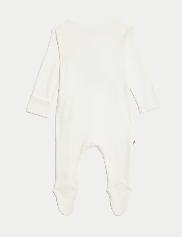 2pk Pure Cotton Paddington™ Sleepsuits (7lbs-1 Yrs)