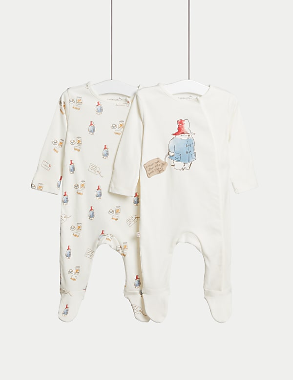 2pk Pure Cotton Paddington™ Sleepsuits (7lbs-1 Yrs) - MY