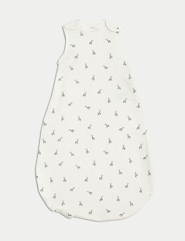 Pure Cotton Giraffe 0.5 Tog Sleeping Bag (0-3 Yrs) - FR