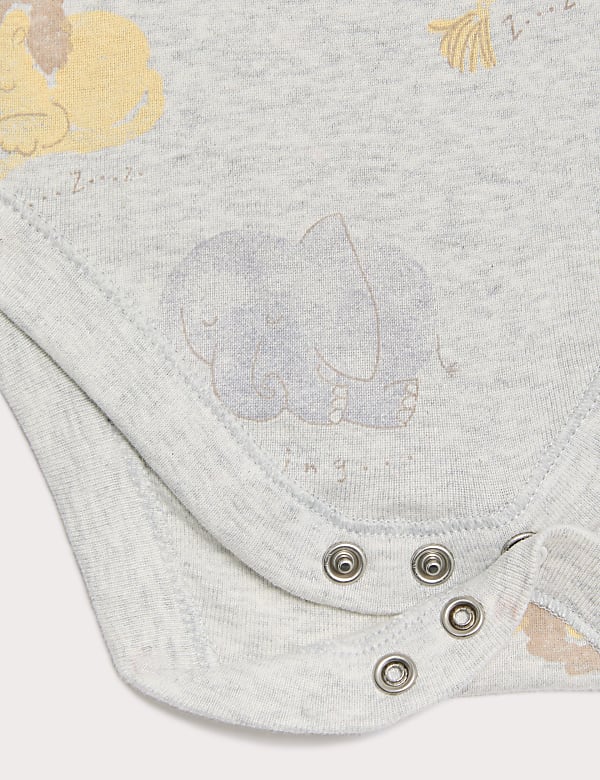 3pk Pure Cotton Lion Bodysuits (6½lbs-3 Yrs)